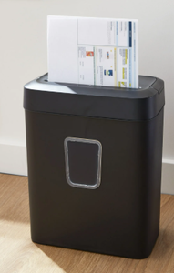 lot 290 image: PenGear 6-Sheet Cross-Cut PaperCredit Card Shredder with 3.7 Gallon Bin, Black, Home & Office Use