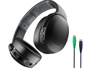 lot 334 image: Skullcandy Crusher Evo Wireless Bluetooth Headphones, Noise Isolating Over-Ear Fit, Up to 40 Hours Battery, Microphone for iPhone Android - True Black
