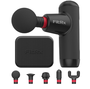 lot 347 image: FitRx Mini Pro Neck and Back Massager, Handheld Deep Tissue Muscle Massage Gun