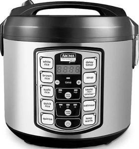 lot 75 image: Aroma Housewares Professional Plus Arc-5000sb 20 Cup Cooked Digital Rice Cooker