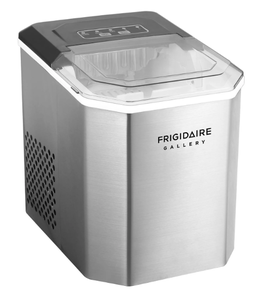 lot 82 image: Frigidaire Gallery 26 lbs Stainless Steel Ice Maker