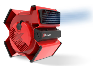 lot 147 image: Lasko 11 X-Blower Multi-Position Utility Blower Fan with USB Port, Red, X12900