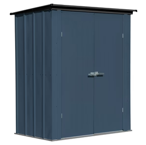 lot 205 image: LOT OF 5 Arrow Outdoor Steel Storage Shed SEE DESCRIPTION