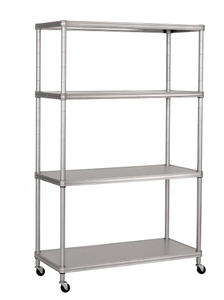 lot 472 image: Members Mark Home 4-Tier Steel Shelving