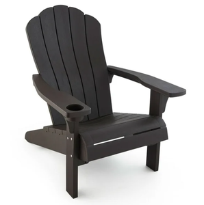 lot 479 image: Keter Everest Adirondack Chair with Integrated Cupholder