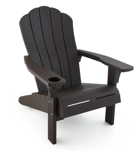lot 486 image: Keter Everest Adirondack Chair with Integrated Cupholder