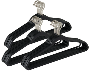 lot 500 image: LOT OF 2 Better Homes & Gardens Rubber Hangers, Non-Slip Hangers