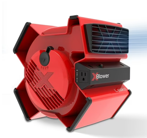 lot 190 image: Lasko 11 X-Blower Multi-Position Utility Blower Fan with USB Port, Red, X12900