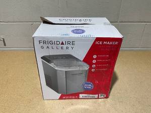 lot 83 image: Frigidaire Gallery 26 lbs Stainless Steel Ice Maker