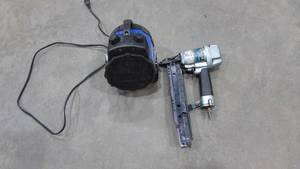 lot 23 image: Hitachi Finish Nailer and Portable Electric Heater