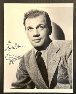 lot 3 image: Autographed Joseph Cotten Black and White Portrait Photograph