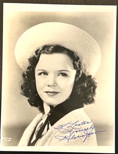 lot 5 image: Autographed Gloria Jean Black and White Portrait Photo