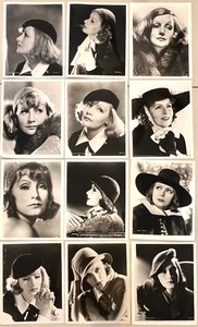 lot 10 image: Collection of 12 Greta Garbo Silver Screen Archives Glossy Reprint Photos