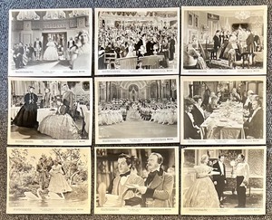 lot 22 image: Set of 9 Lobby Cards for The Great Waltz 1940s MGM Movie Re-release