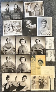 lot 67 image: Barbara Hale Publicity Photo and Ephemera Collection - 1950s Black-and-White Movie Stills with Negative