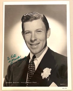 lot 82 image: Autographed Vintage George Murphy Studio Portrait Photo
