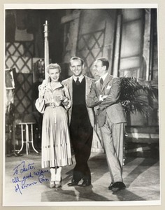lot 84 image: Hermes Pan Signed Vintage Hollywood Movie Photograph with Inscription to Lester