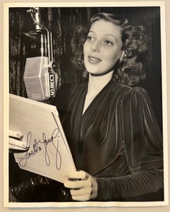 lot 85 image: Signed Loretta Young CBS Radio Photograph with Original Press Release