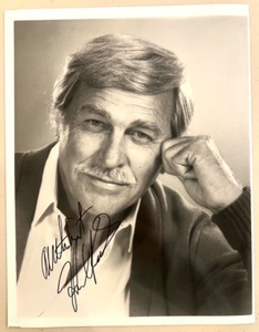 lot 92 image: John Houseman Signed Black and White Portrait Photograph