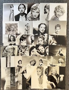lot 96 image: Collection of 38 Vintage Hollywood Actress Glossy Photos Featuring - Anne Francis, Claire Bloom, Petula Clark, Shirley Anne Field, Susan Hayward and more