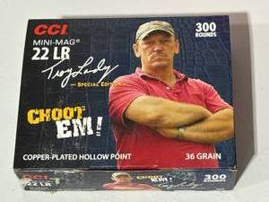 lot 12 image: 300 Rounds choot em CCI .22LR Copper Plated Hollow Point Ammo  Ammunition