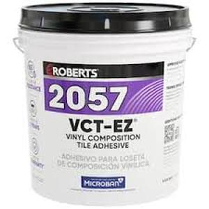 lot 31 image: 4 Gal. (16 qt.) 24 Hour Dry Time Vinyl Composition Tile Floor Adhesive in Creamy Tan by ROBERTS Customer Returns See Pictures