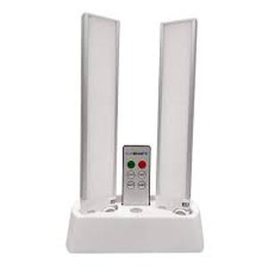 lot 40 image: LED Rechargeable Under Cabinet Night Light with Base and Remote (2-Pack) by Sensor Brite  Customer Returns See Pictures