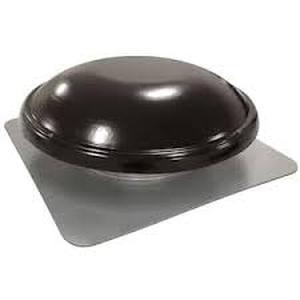 lot 61 image: Master Flow 144 sq. in. NFA Galvanized Steel Static Dome Roof Vent in Black Customer Returns See Pictures