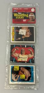 lot 2 image: Est. $200.00 - $300.00 1985 TOPPS HULK HOGAN WWF Pro Wrestling Stars Sealed Pack