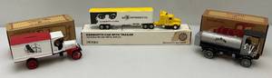 lot 20 image: Misc. Ertl Die-Cast Jim Beam Collectible Miniature Vehicles (NIB) Some Are Banks