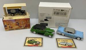 lot 37 image: Misc. Die-Cast Collectible Cars Including 1926 Ford, 1938,1958 Cadillacs And More (NIB)