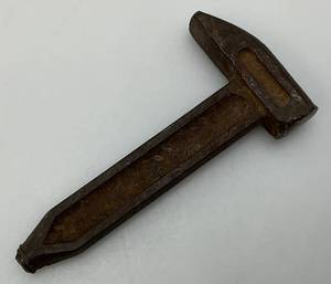 lot 46 image: 1800s Antique Iron HammerMallet Tree Tapping Hammer For Maple Syrup Collecting