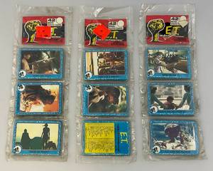 lot 63 image: 1982 E.T. The Extra-Terrestrial Trading Cards (NEW IN PACK) Old Stock