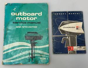 lot 149 image: 1960 & 70 Outboard Motor Evinrude Manual & Outboard Service Manual