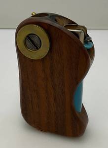 lot 169 image: Rare Vintage Wooden Cigarette Lighter Holder And Consealed Ashtray