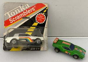 lot 170 image: Vintage 1980s TONKA Scrambler (New Old Stock On Card) Card Beat Up And Detomaso Cars