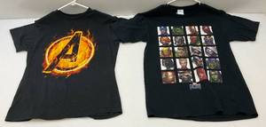 lot 191 image: Misc. MARVEL And Avengers T-Shirts Size (Med)