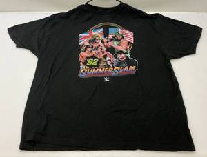 lot 205 image: Vintage 92 Summer Slam Wrestling T-Shirt Size (XXL- XXXL) 