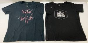 lot 213 image: Vintage Pink Floyd & Lynyrd Skynyrd T-Shirts Size (XXL)