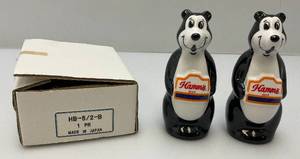 lot 228 image: Vintage HAMMS Salt And Pepper Bears (NIB)