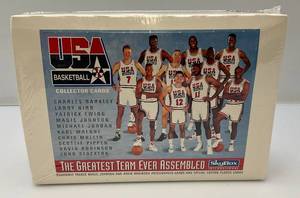 lot 229 image: 1992 SkyBox USA Basketball Hobby Box (Factory Sealed)