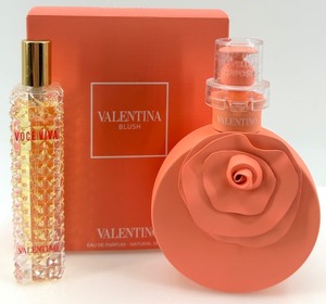 lot 15 image: Valentino Valentina Blush 50ml Perfume and Voce Viva Travel Spray Set