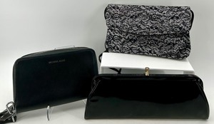 lot 42 image: Set of 3 Womens Evening Clutches Including Michael Kors with Tags