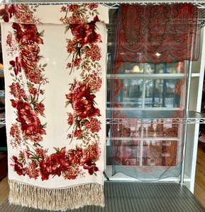 lot 86 image: Pair of Ralph Lauren Floral and Paisley Scarves