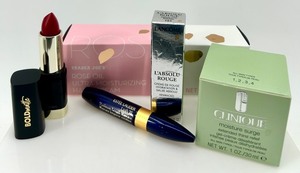 lot 119 image: Collection of Luxury Makeup Including Lipsticks, Mascara, and Clinique Moisture Surge
