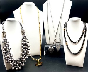 lot 191 image: Collection of 5 Fashion Necklaces with Charms and Beaded Details Featuring Stella & Dot and more