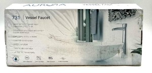 lot 206 image: Aurora 731-c Polished Chrome Vessel Faucet - NIB