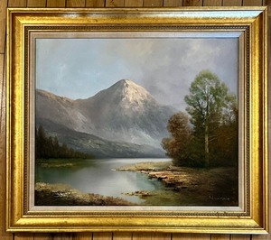 lot 226 image: Schmidbauer Framed Landscape Oil Painting with Certificate of Authenticity