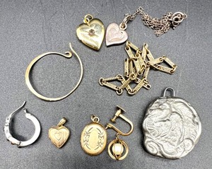 lot 234 image: Mystery Vintage Jewelry Lot with Lockets, Chains, and Charms