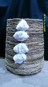 lot 8 image: Buyer Sample Coiled Woven Basket